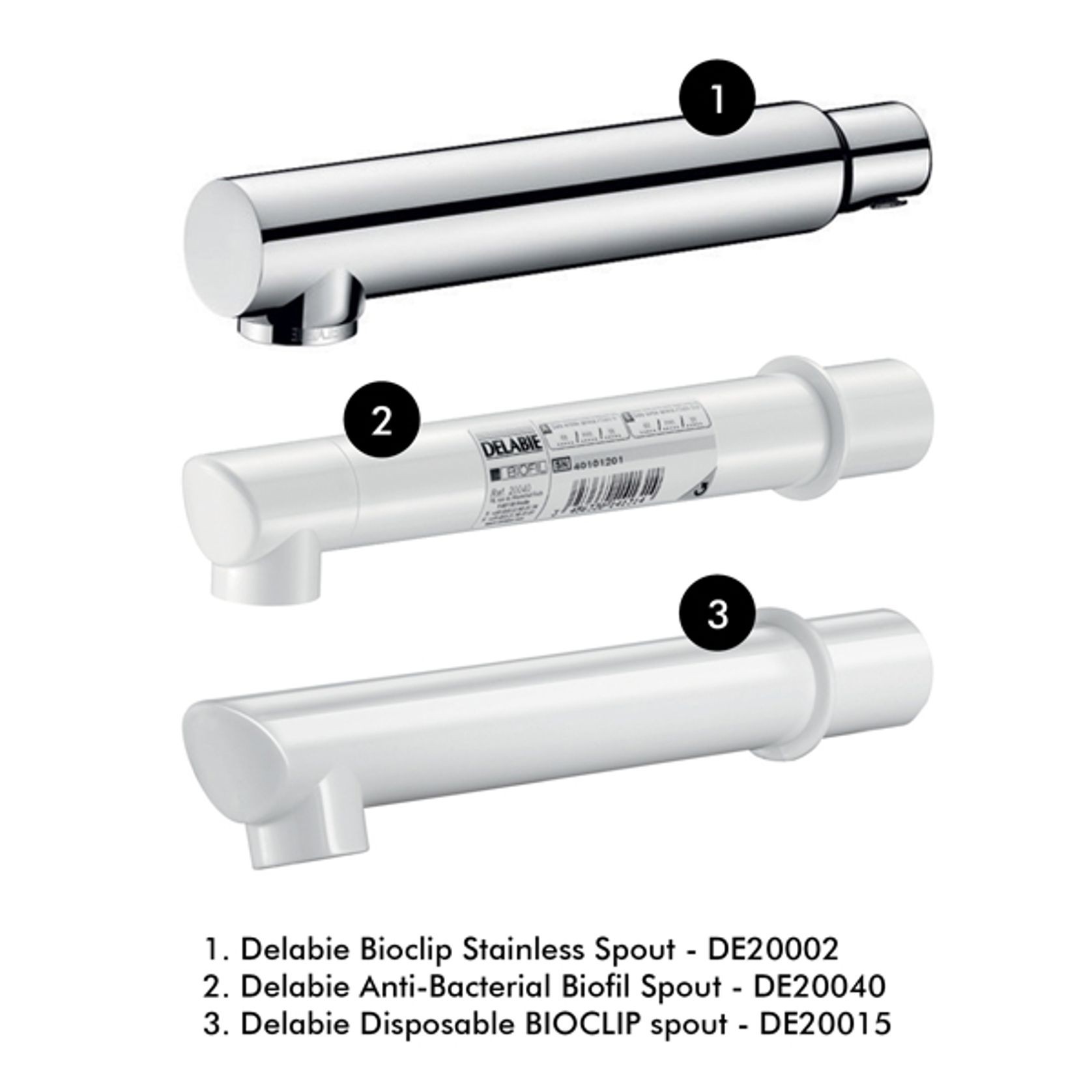 Delabie Securitherm Wall Mounted Bioclip Basin Mixer gallery detail image
