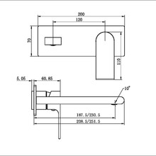 Bianca Basin/Bath Mixer 187mm Trim Kits | Brushed Bronze gallery detail image