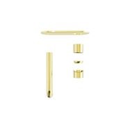 Zen SS316L Wall Basin/Bath Mixer 185mm Spout Trim Kits | Brushed Gold gallery detail image