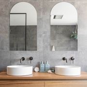 Elysian Minimal Mixer & Spout Set | Brushed Gunmetal gallery detail image