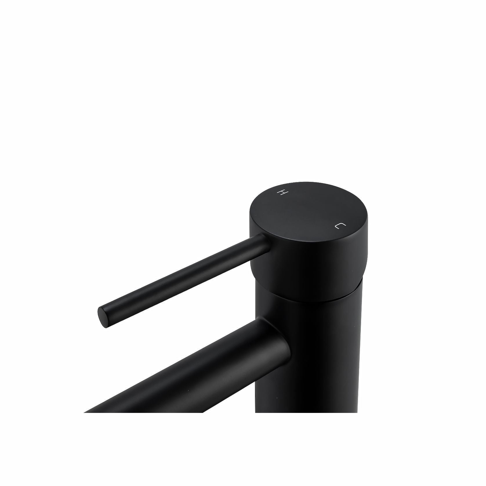 Lucid Pin Basin Mixer Matte Black gallery detail image