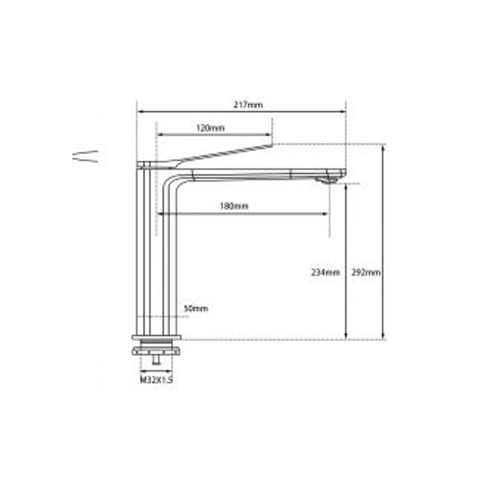 Rushy Tall Basin Mixer Brushed Brass gallery detail image