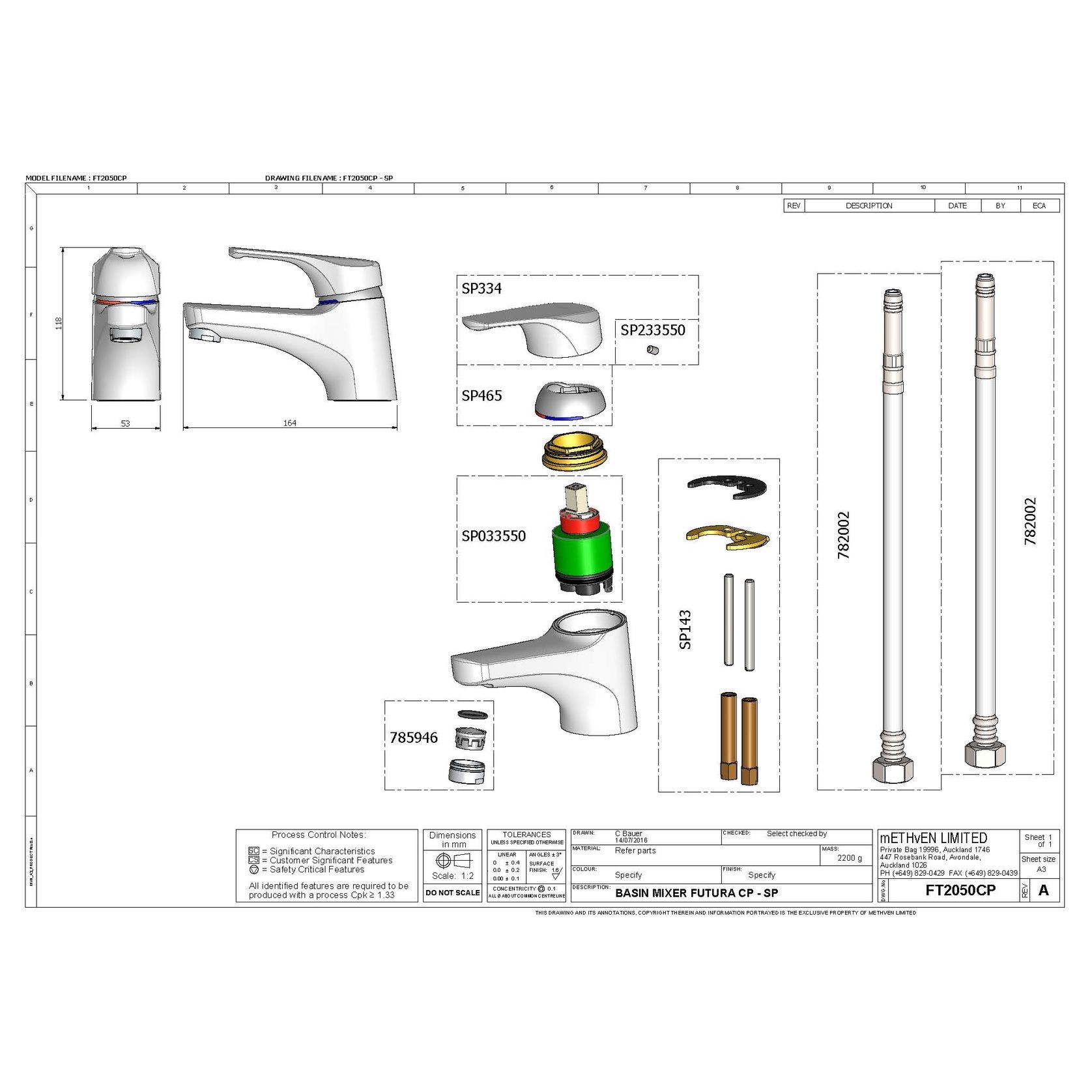 Futura Basin Mixer gallery detail image