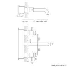 Swiss 3 Hole Wall Mount Mixer gallery detail image