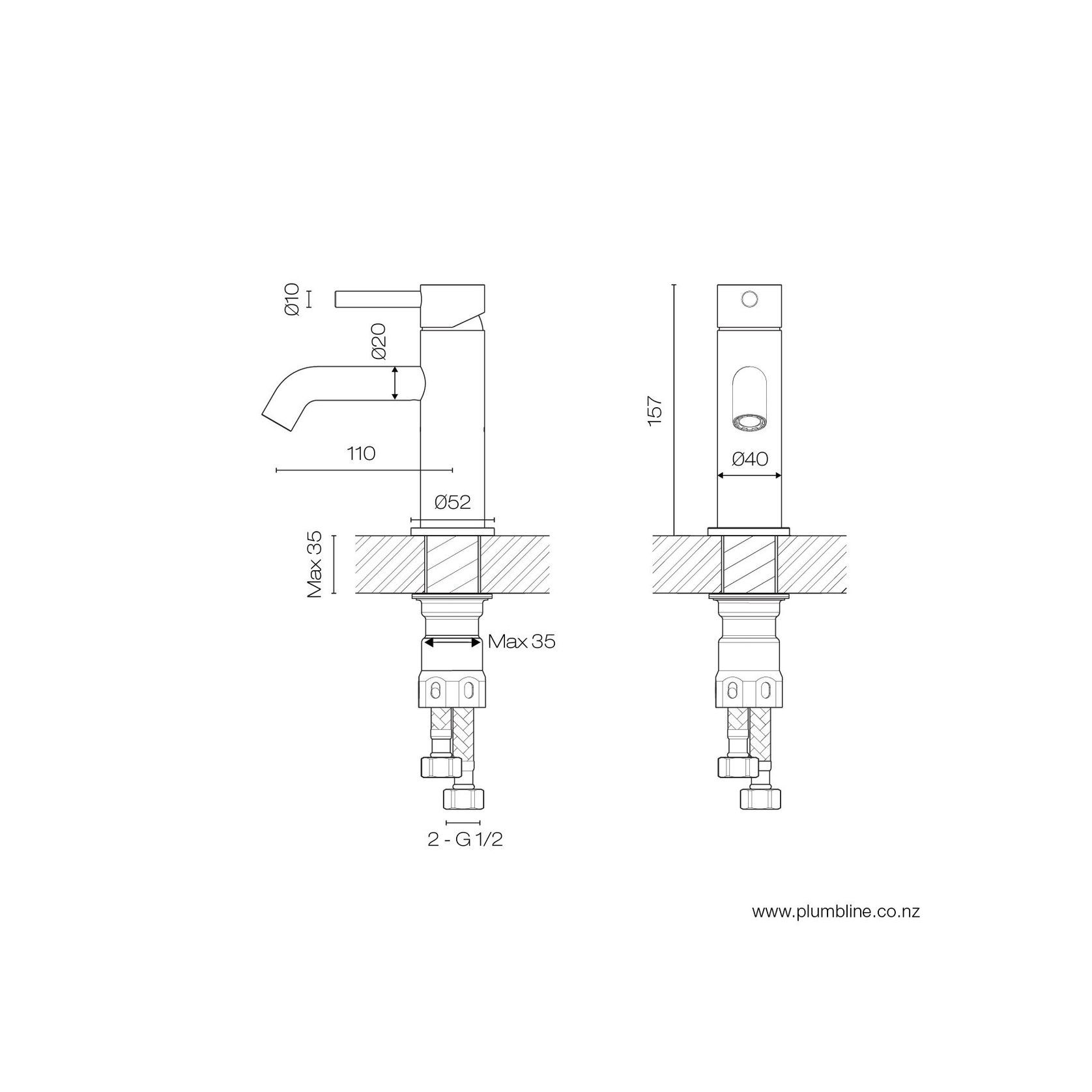 Swiss Basin Mixer gallery detail image