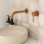 Elysian Minimal Mixer & Spout Set | Brushed Copper gallery detail image