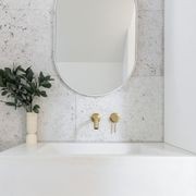 Elysian Minimal Mixer & Spout Set | Brushed Brass gallery detail image