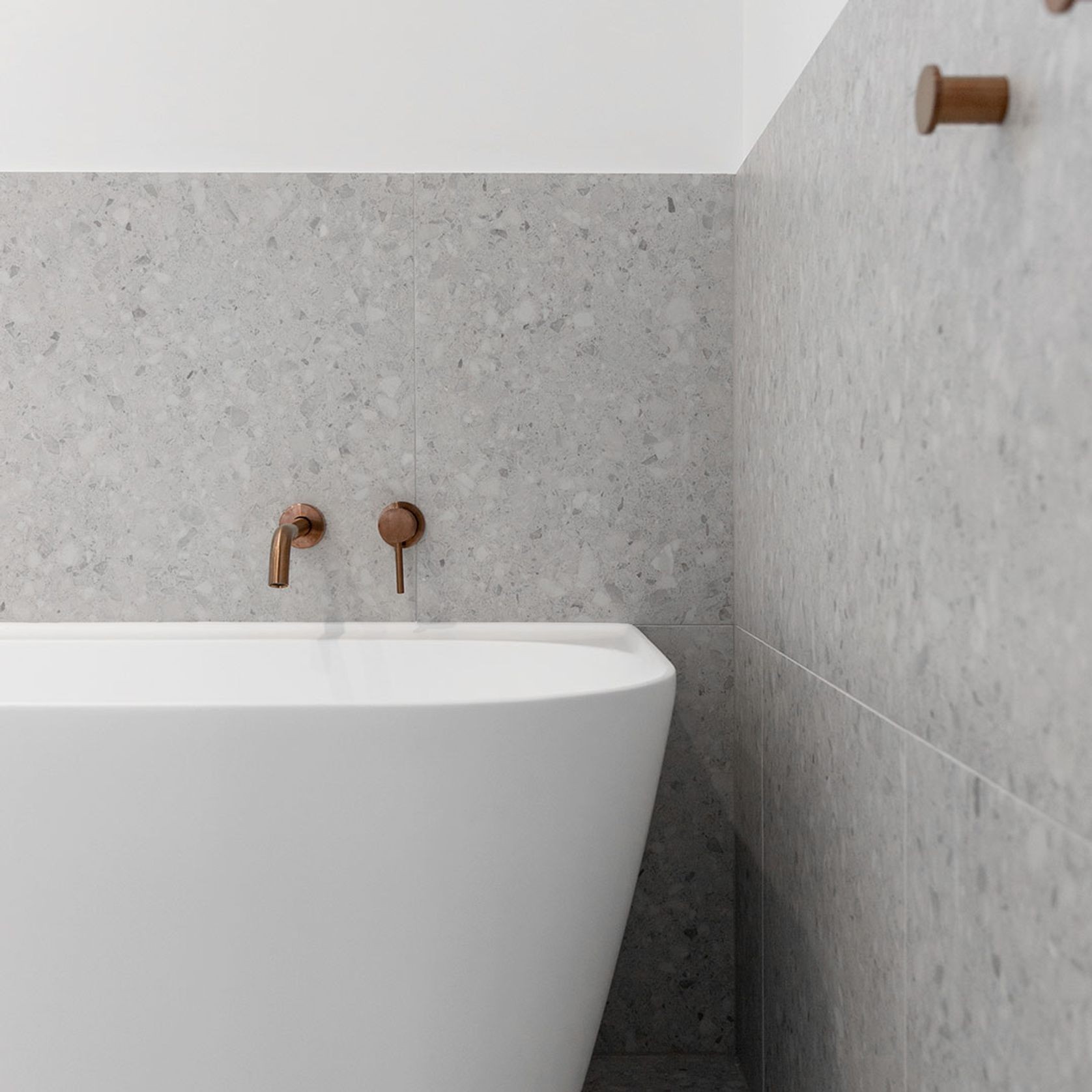 Elysian Minimal Mixer & Spout Set | Brushed Copper gallery detail image