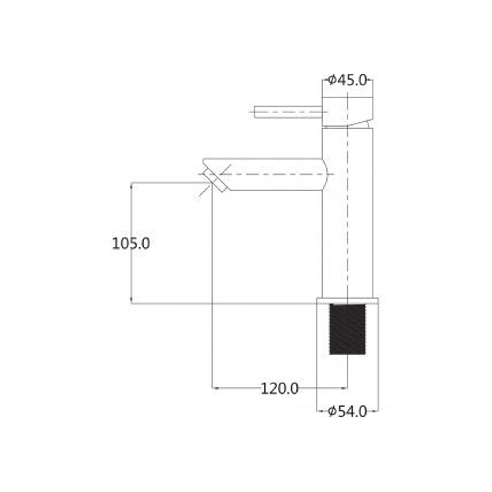 Stainless Minimal Basin Mixer gallery detail image