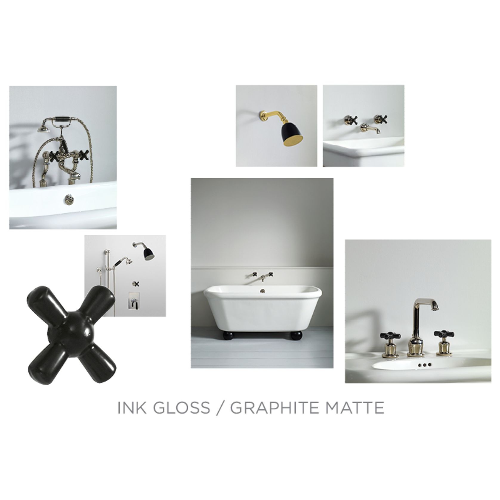 Ink Gloss Black Rockwell Tapware - The Water Monopoly gallery detail image
