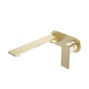 Urbane II Wall Basin/Bath Mixer 220mm Rounded Cover gallery detail image