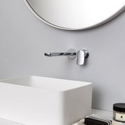 Brim Wall Mounted Basin Mixer 180mm Trimset gallery detail image