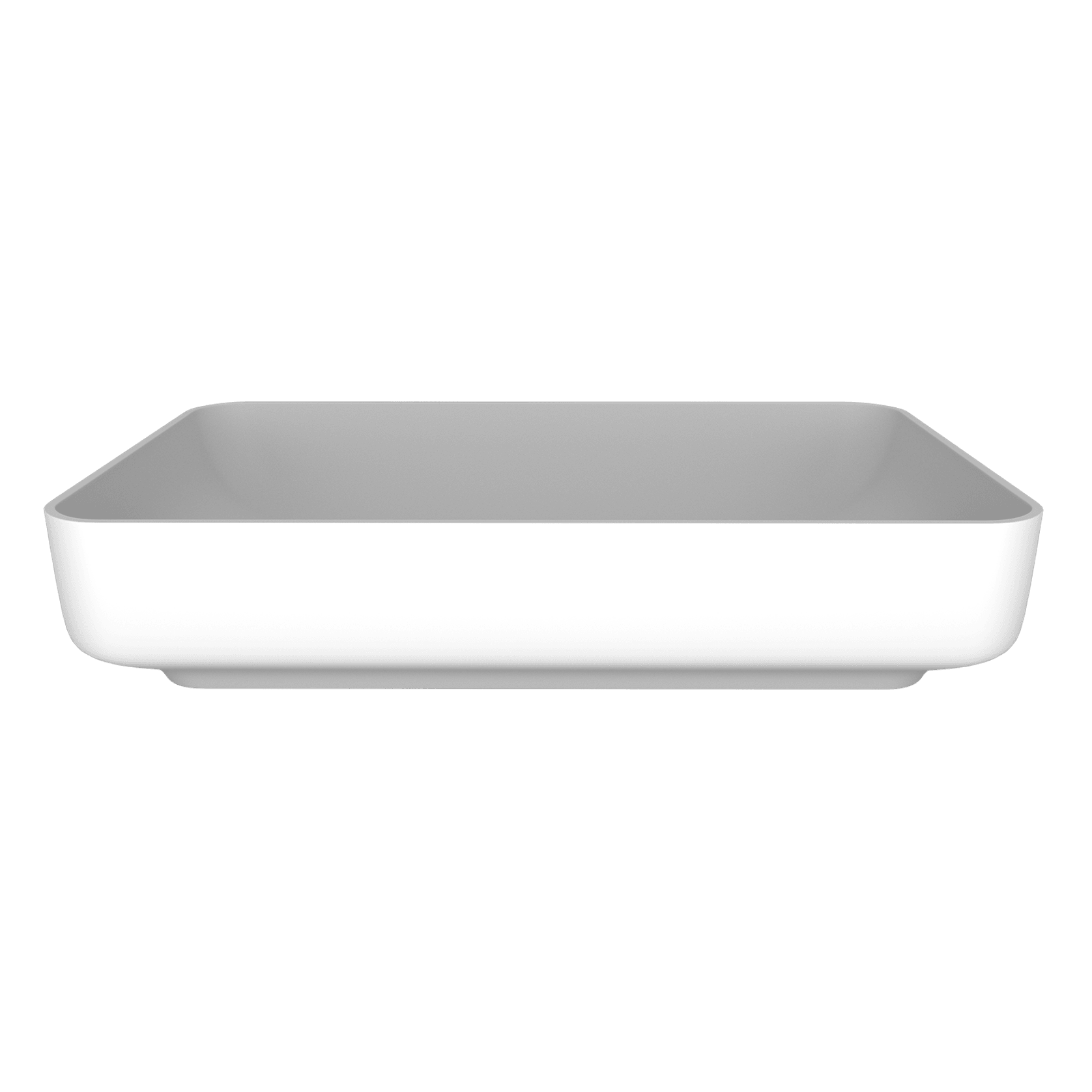 Carre Basin (With Tray) 550mm Matte White gallery detail image