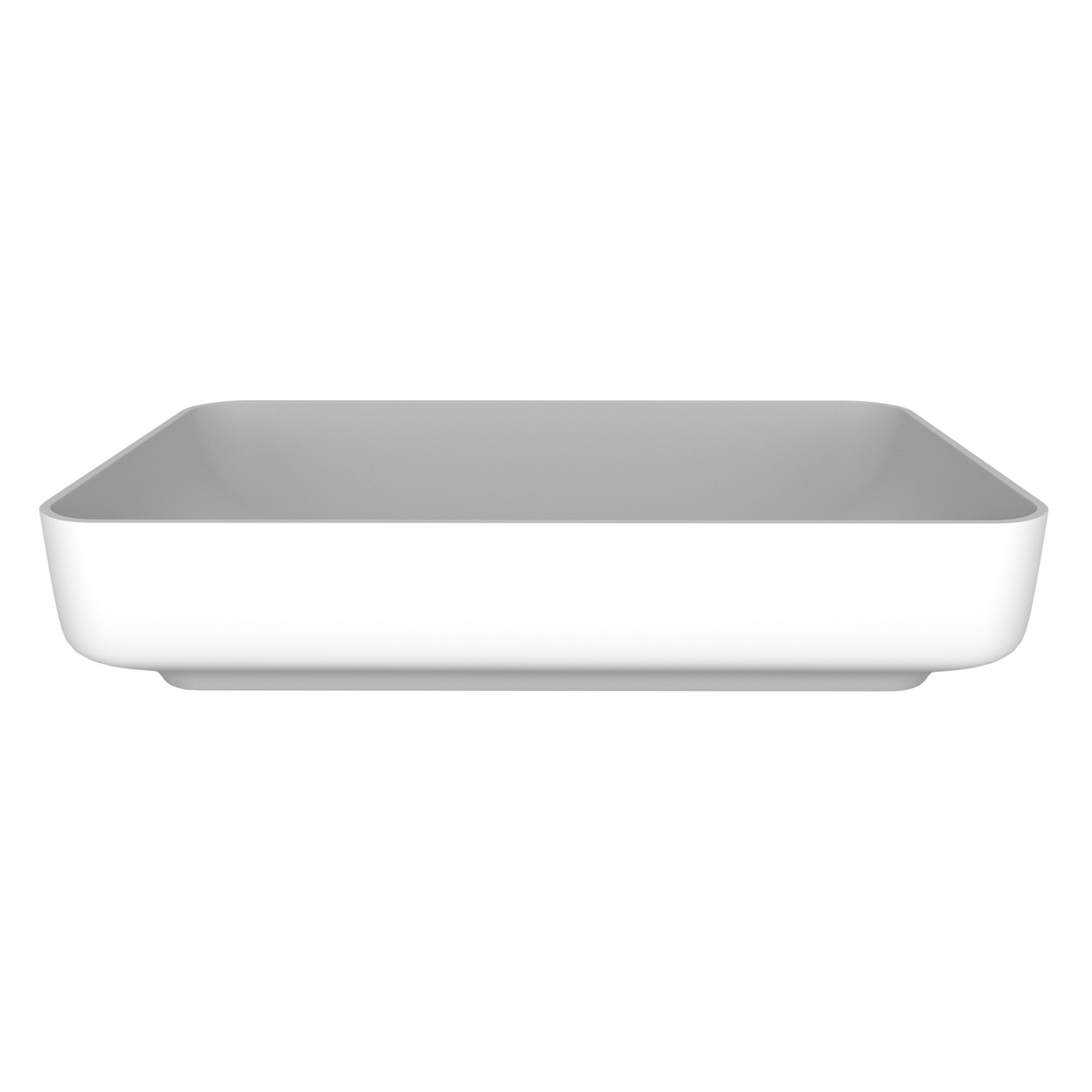 Carre Basin (With Tray) 550mm Gloss White gallery detail image