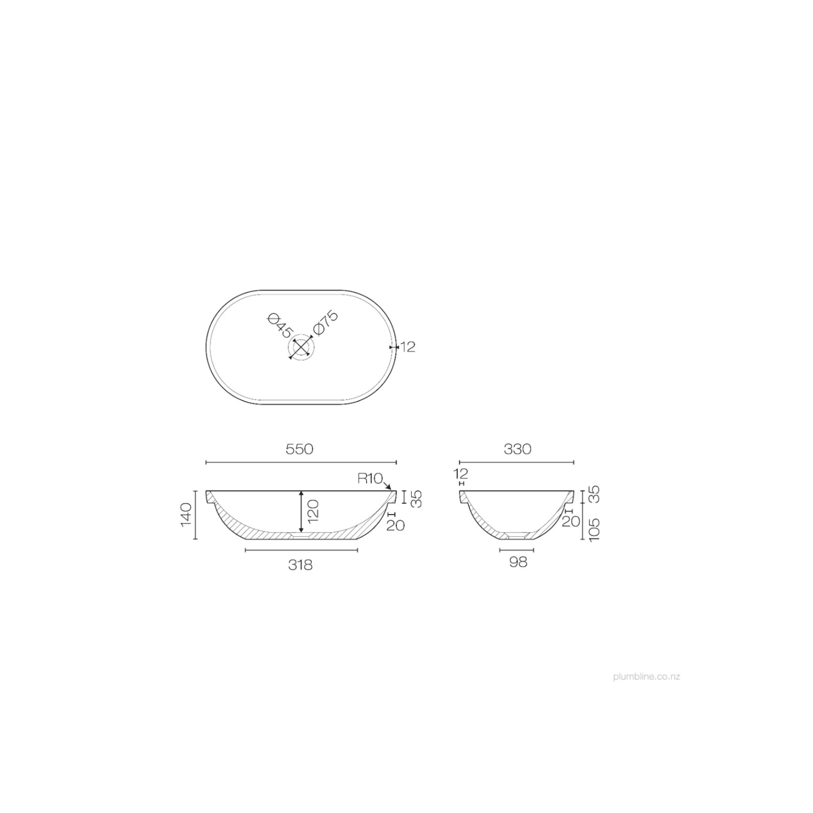 Niagara Belle Inset Basin gallery detail image