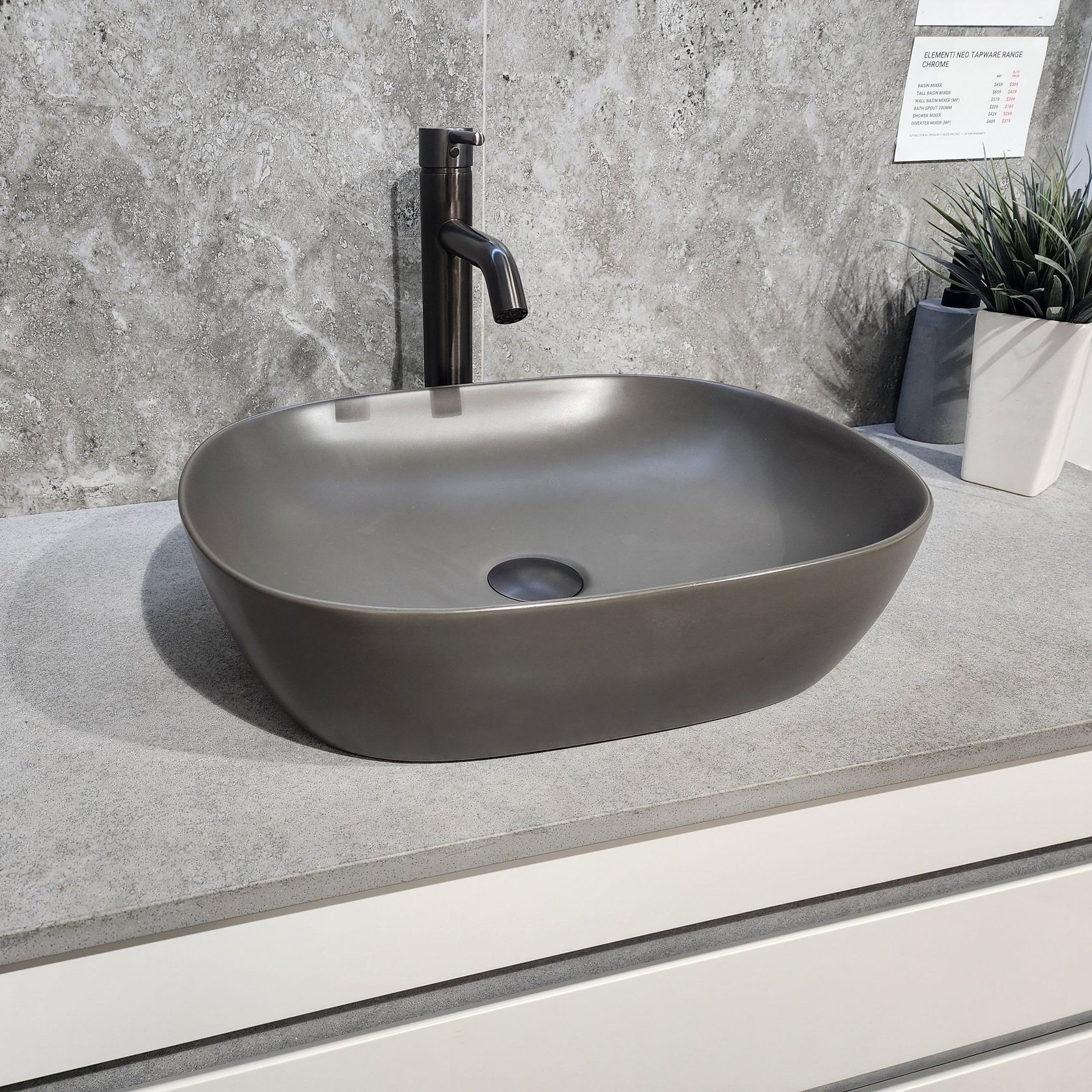 Code Pure Oval 470 Ceramic Vessel Basin Range gallery detail image