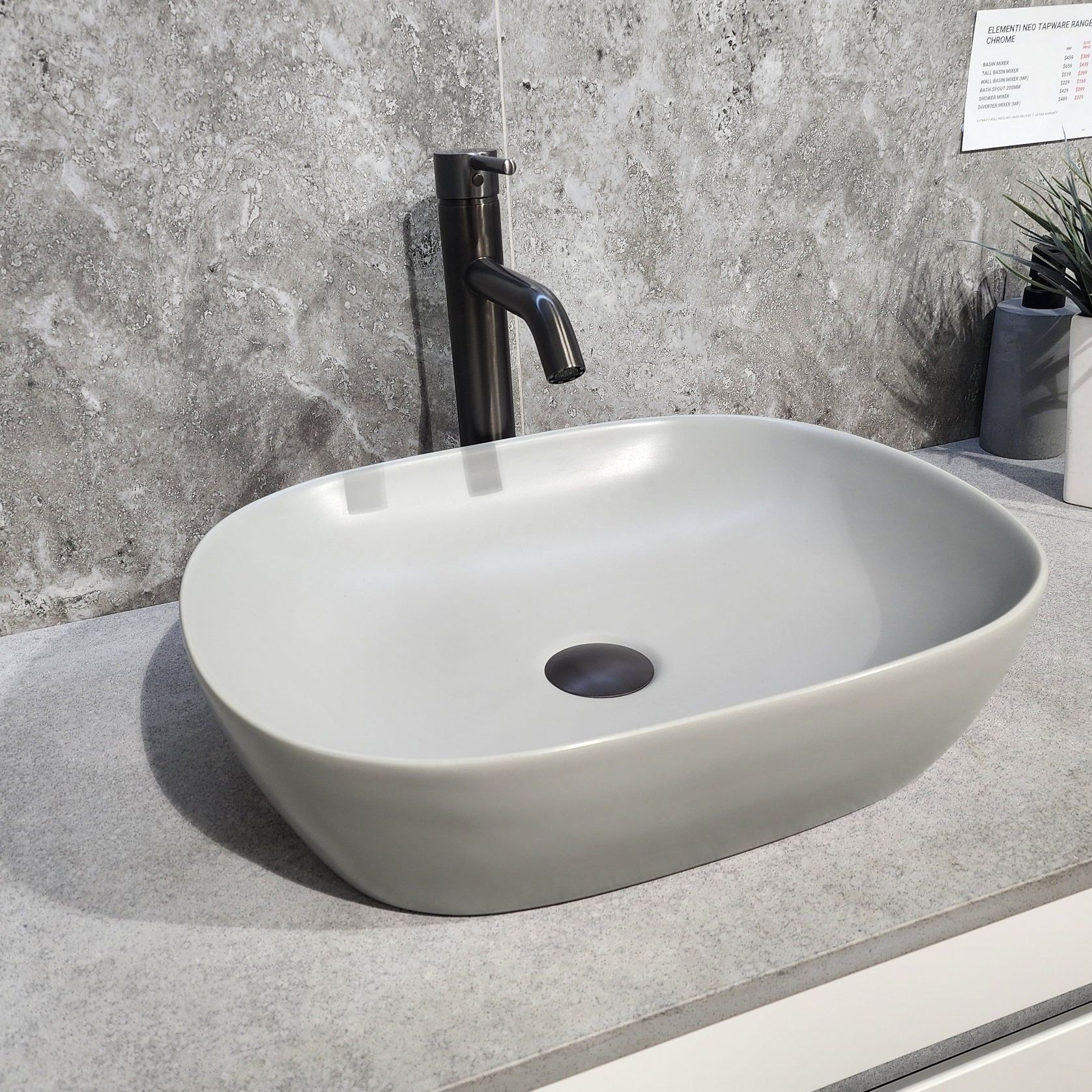 Code Pure Oval 470 Ceramic Vessel Basin Range gallery detail image