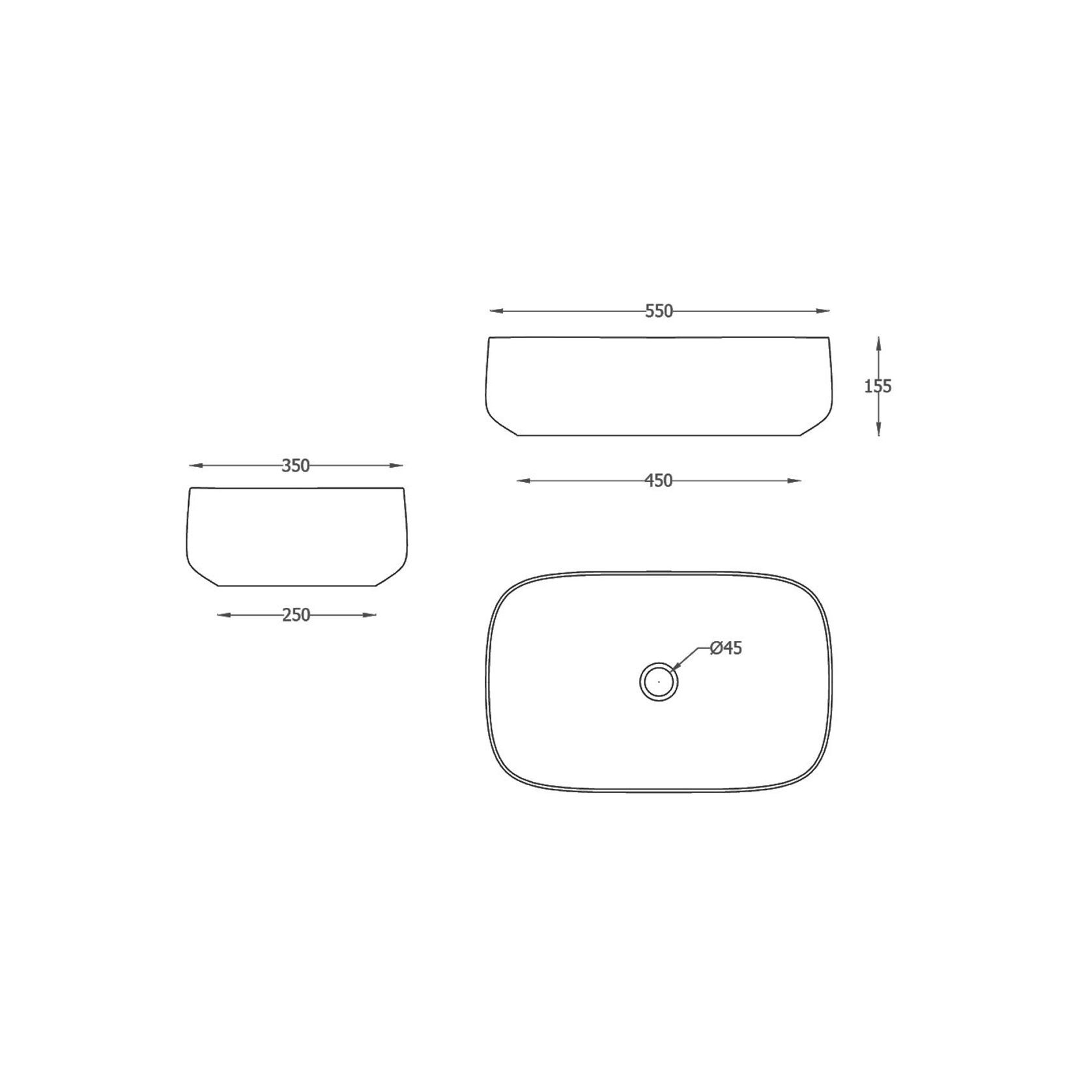 Art Ceram | Cognac Quadro Basin gallery detail image