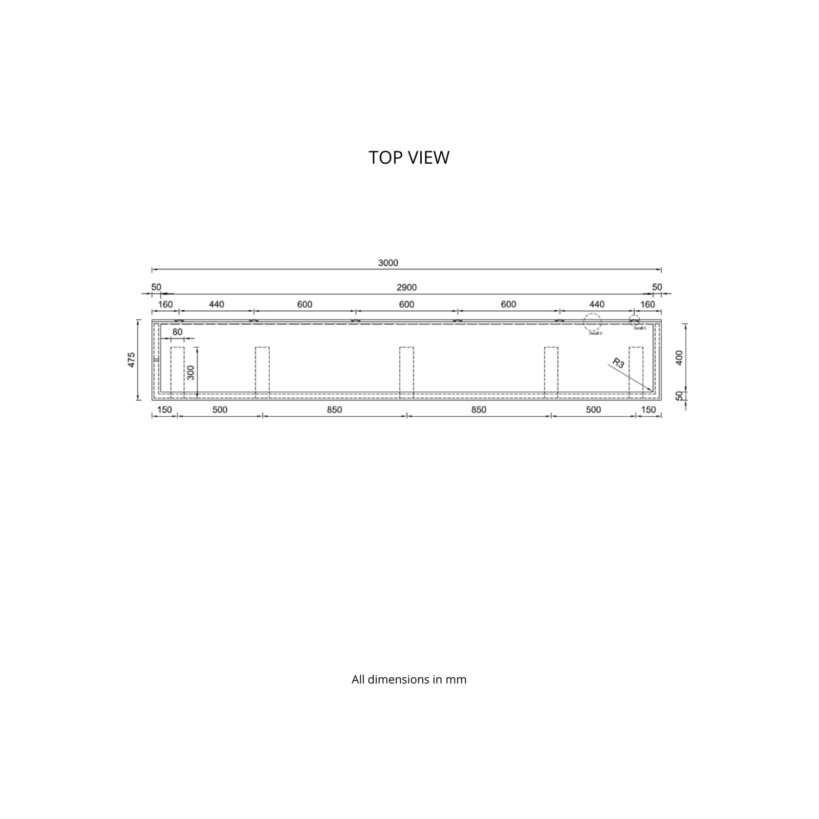Corian® Washplane 3225 gallery detail image
