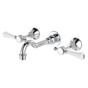 Lillian Lever Basin/Bath Wall Set with Ceramic Handle gallery detail image
