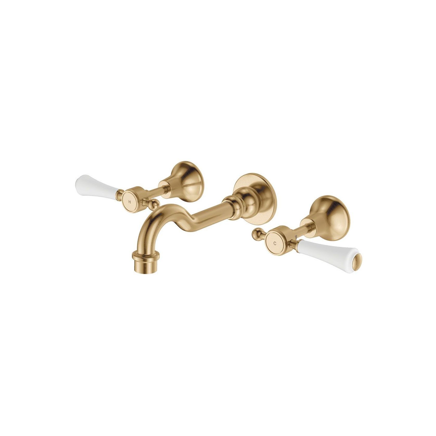 Lillian Lever Basin/Bath Wall Set with Ceramic Handle gallery detail image