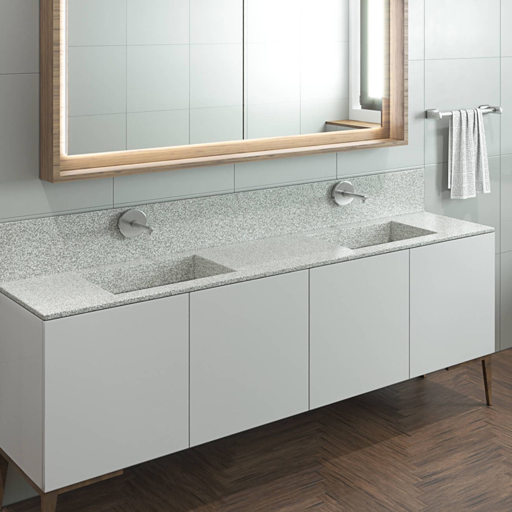 Corian® Multi basin Washplane 4222 gallery detail image