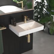 Urbane II Left Hand Shelf Wall Basin gallery detail image