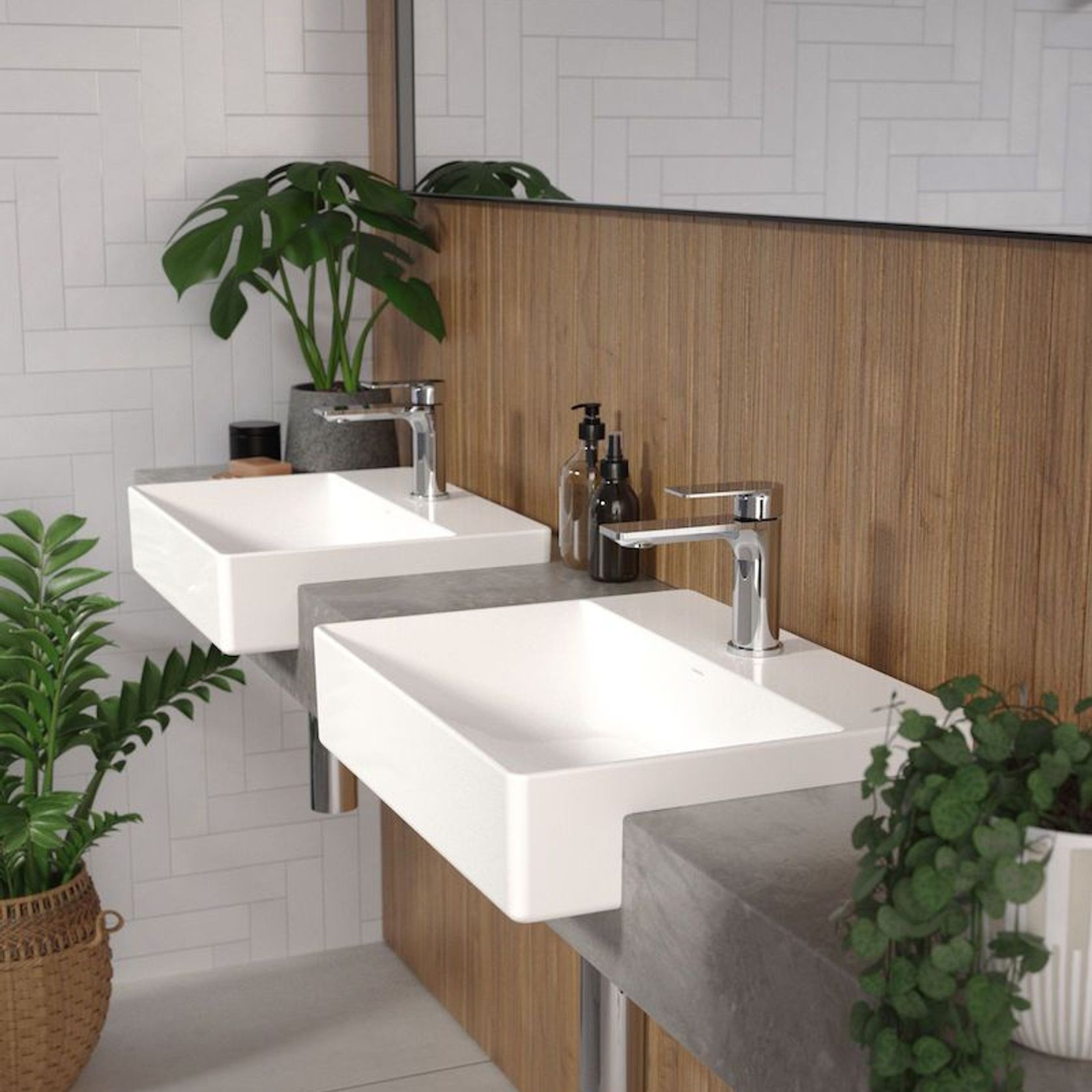 Urbane II Semi Recessed Basin 1TH NOF gallery detail image
