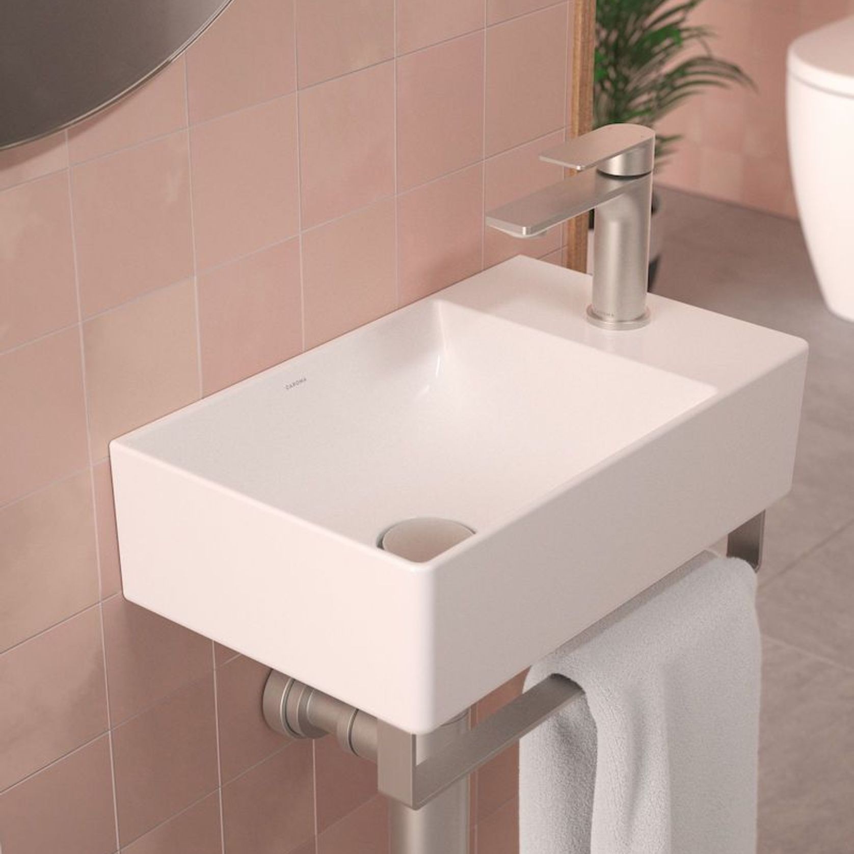 Urbane II Hand Wall Basin 1TH NOF gallery detail image