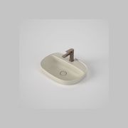 Contura II 530mm Inset Basin with Tap Landing (1 Tap Hole) | Matte Clay gallery detail image