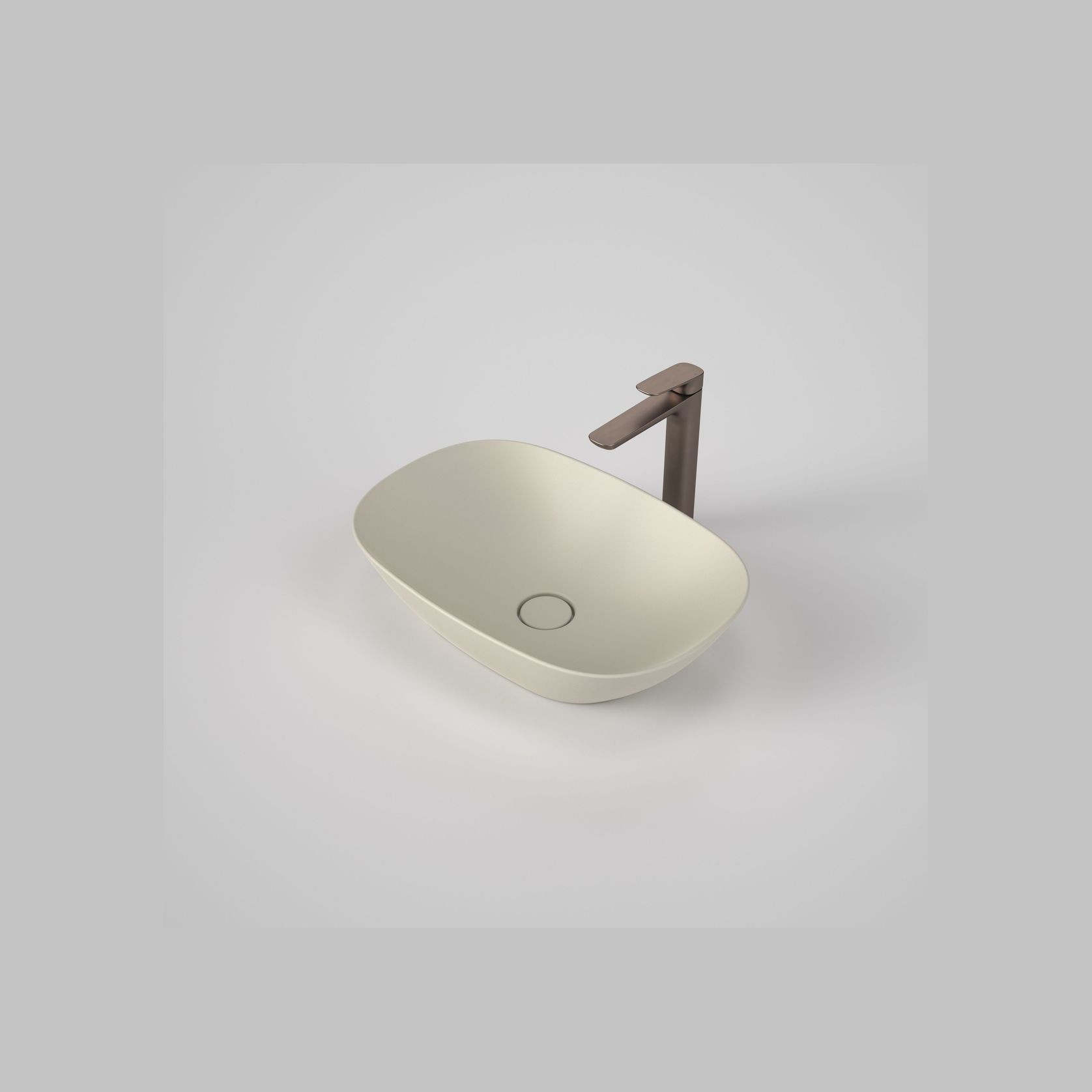 Contura II 530mm Above Counter Basin  | Matte Clay gallery detail image