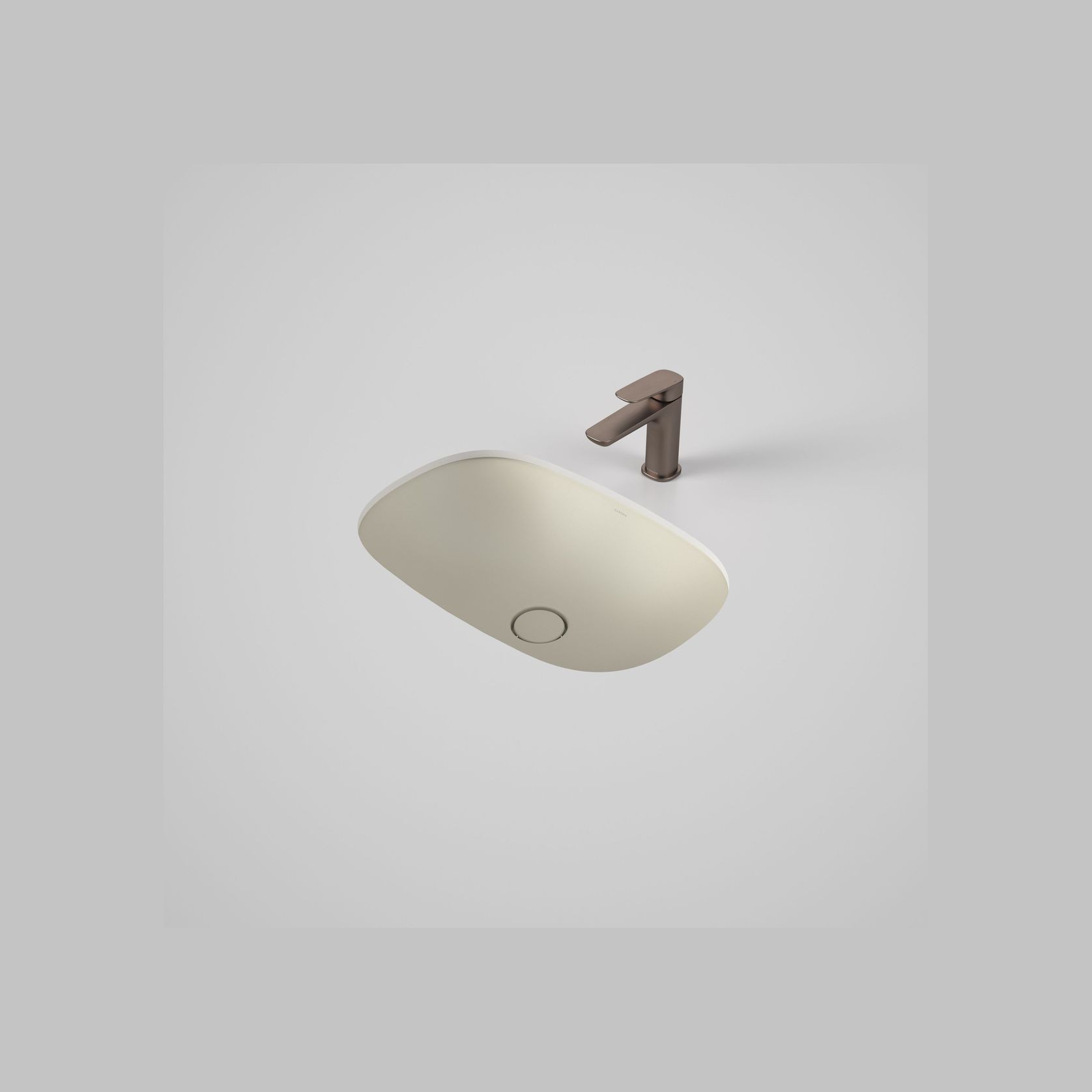 Contura II Undercounter Basin | Matte Clay gallery detail image