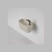 Contura II Hand Wall Basin (1 Tap Hole) | Matte Clay gallery detail image