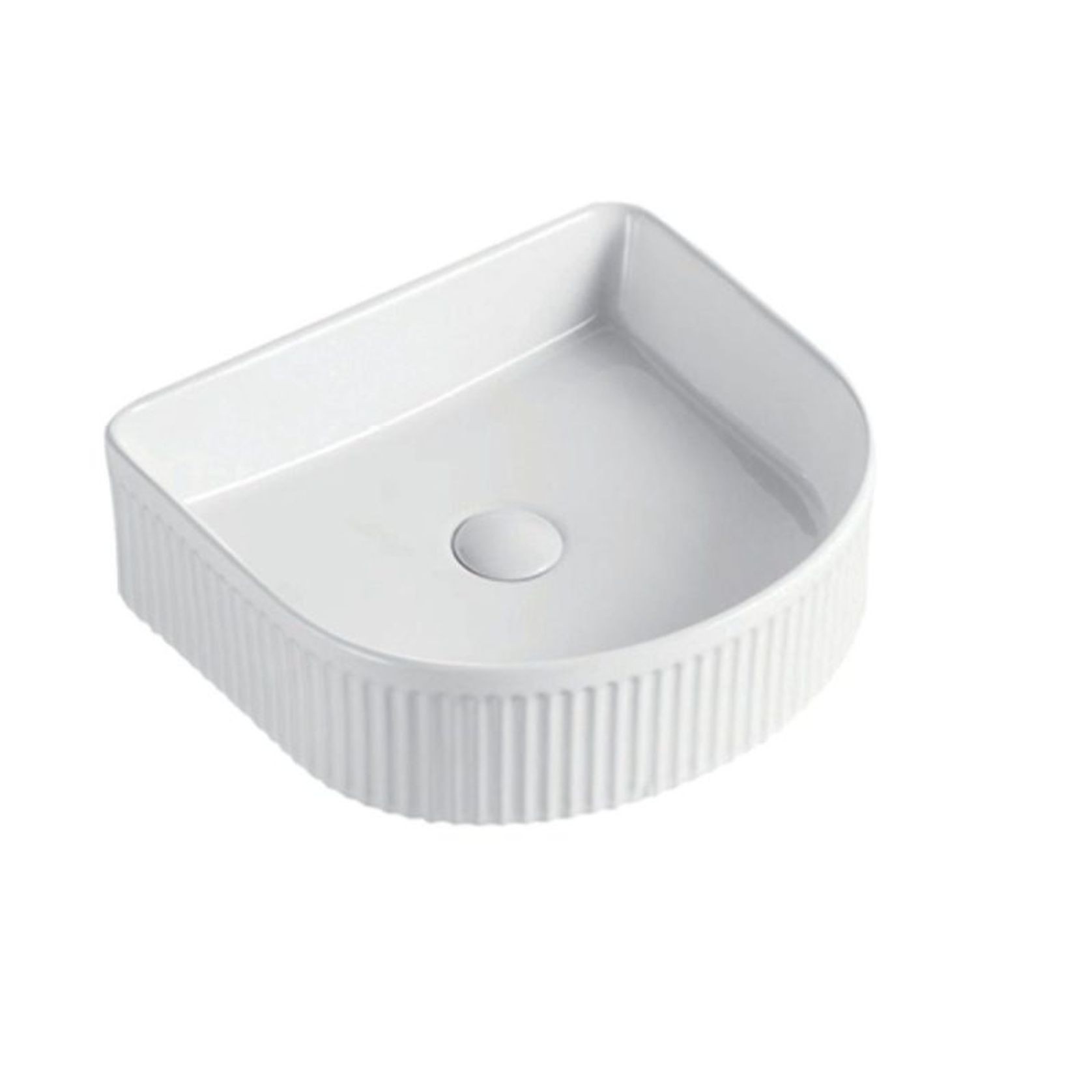Linea Fluted Above Counter Basin gallery detail image