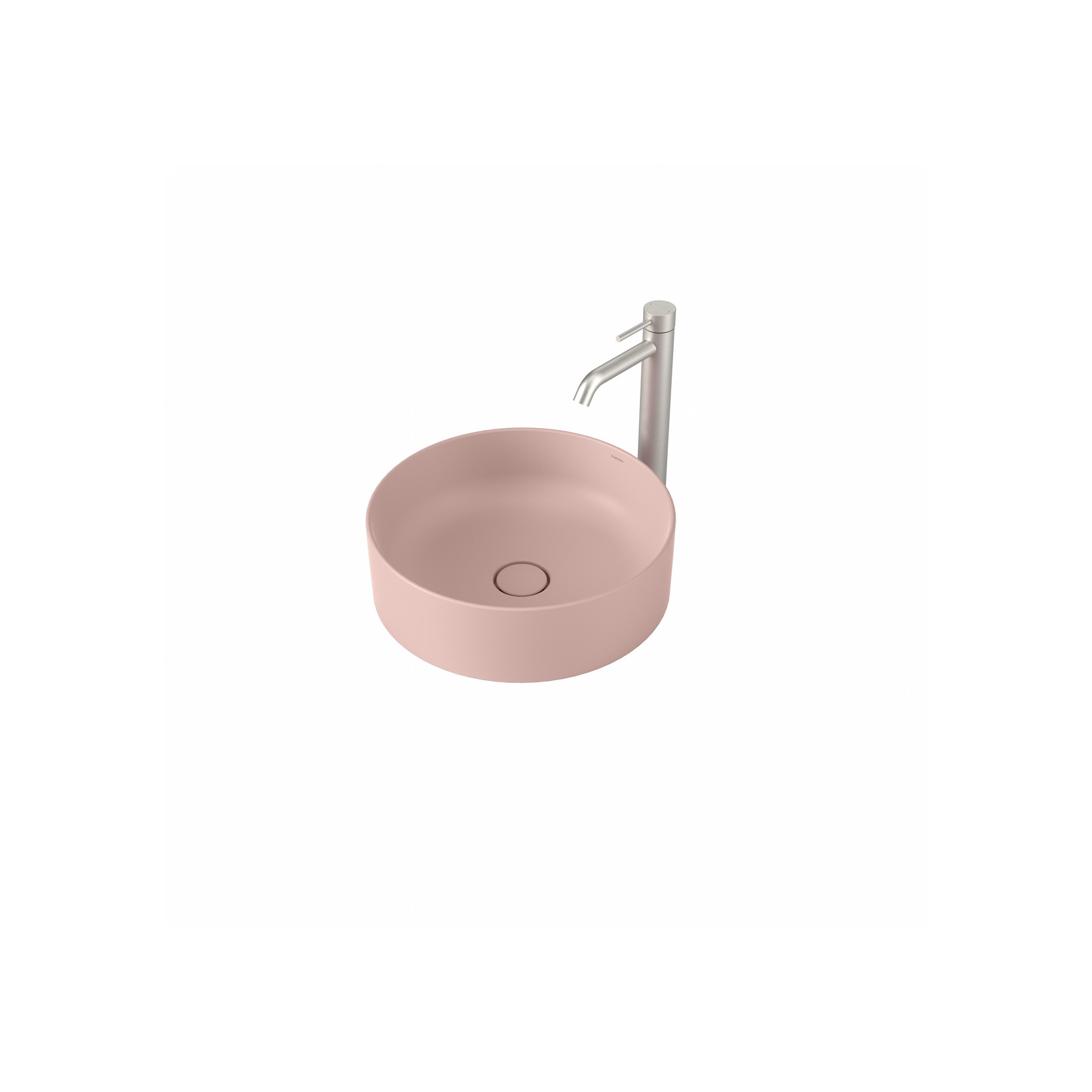 Liano II 400mm Round Above Counter Basin - Matte Pink gallery detail image