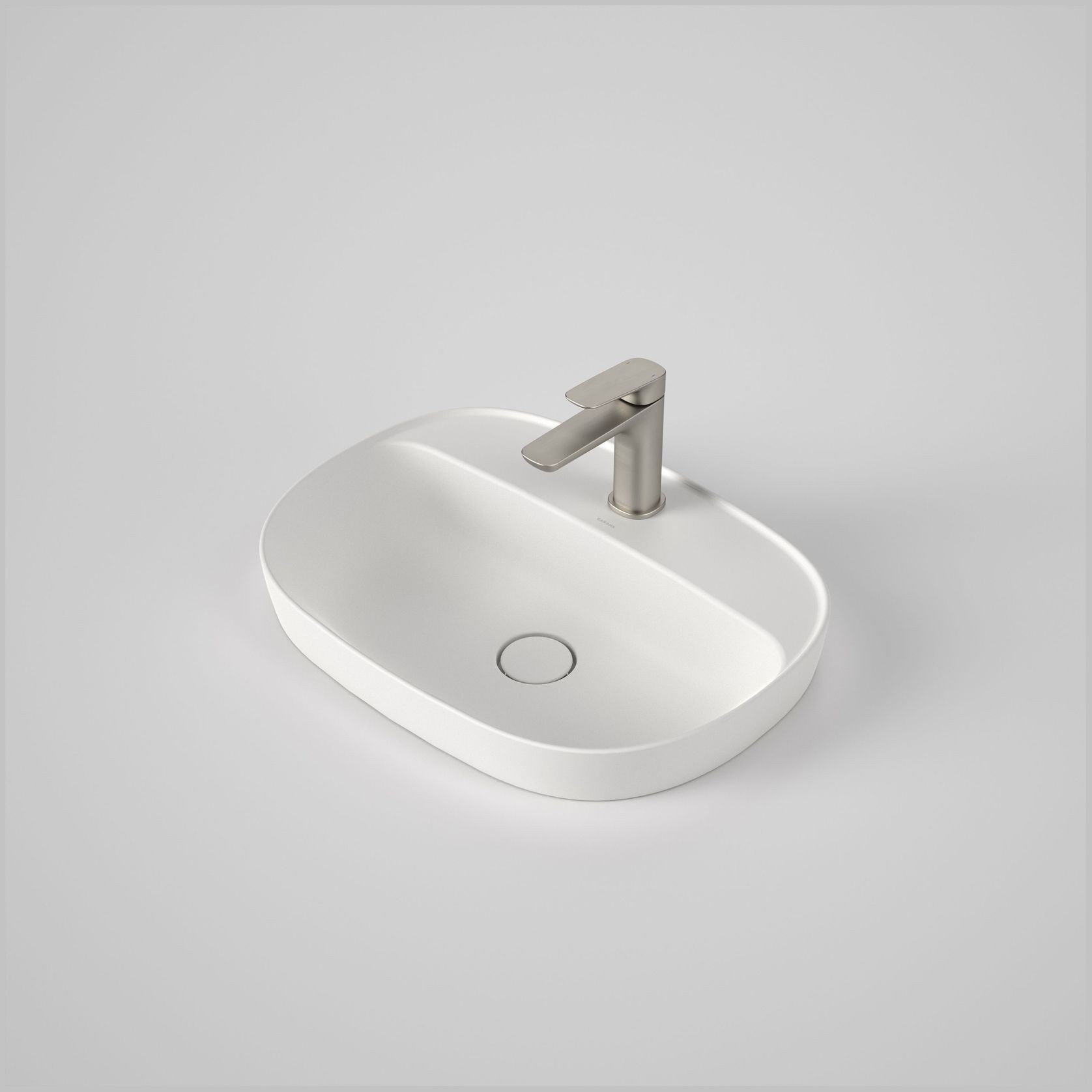 Contura II 530mm Inset Basin with Tap Landing (1 Tap H) gallery detail image