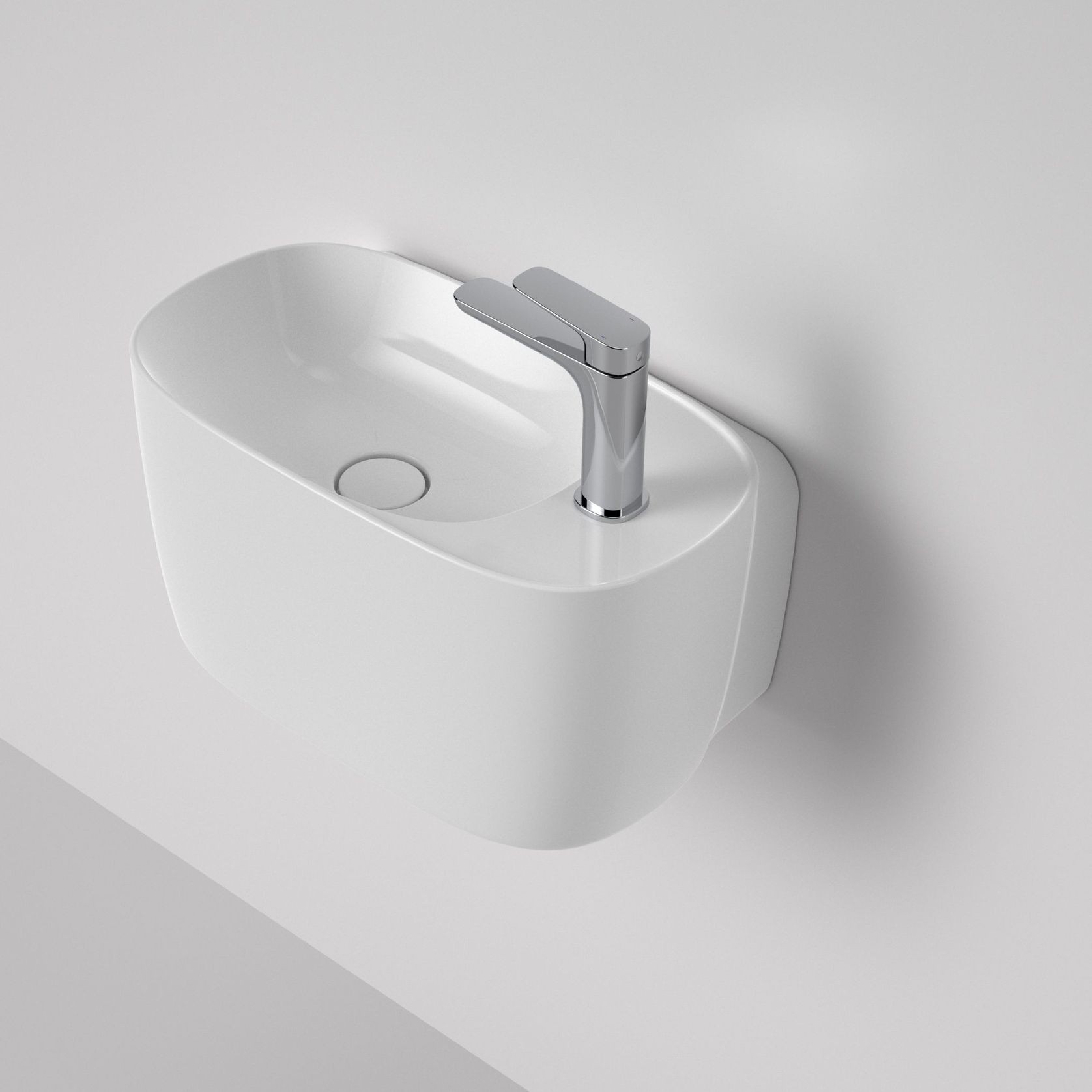 Contura II Hand Wall Basin (1 Tap Hole) gallery detail image