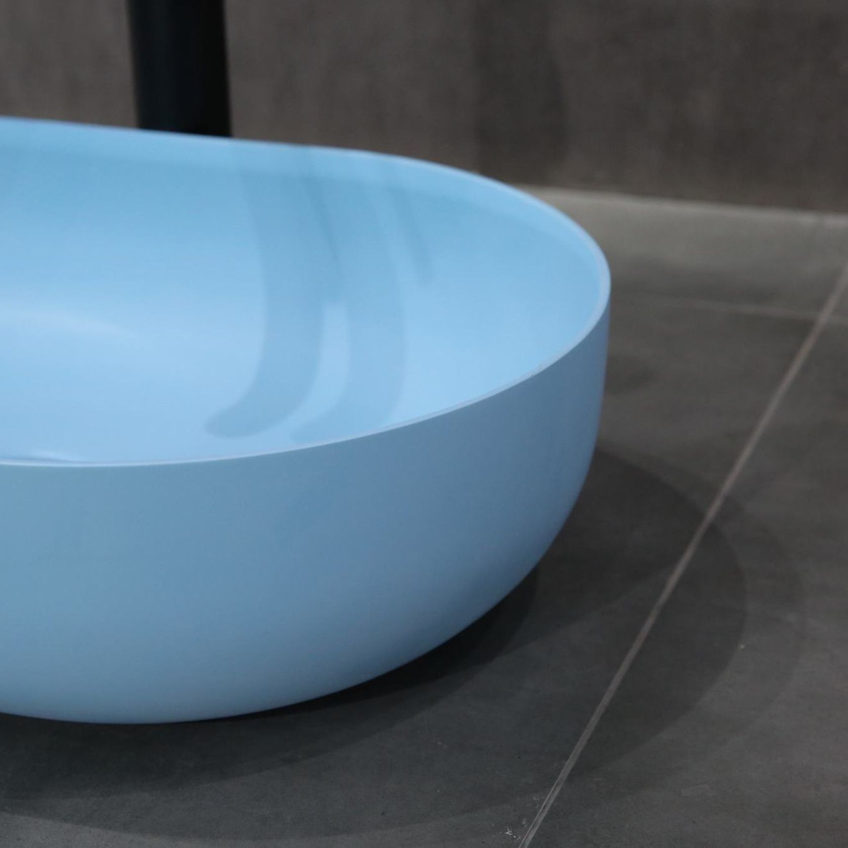 B1151 Hugi Stone Basin Tiffany Blue gallery detail image