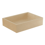 Elementi Bare Concrete Square Vessel Basin gallery detail image