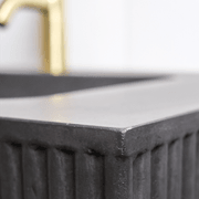 BARE Concrete Fluted Wall Basin 755mm gallery detail image