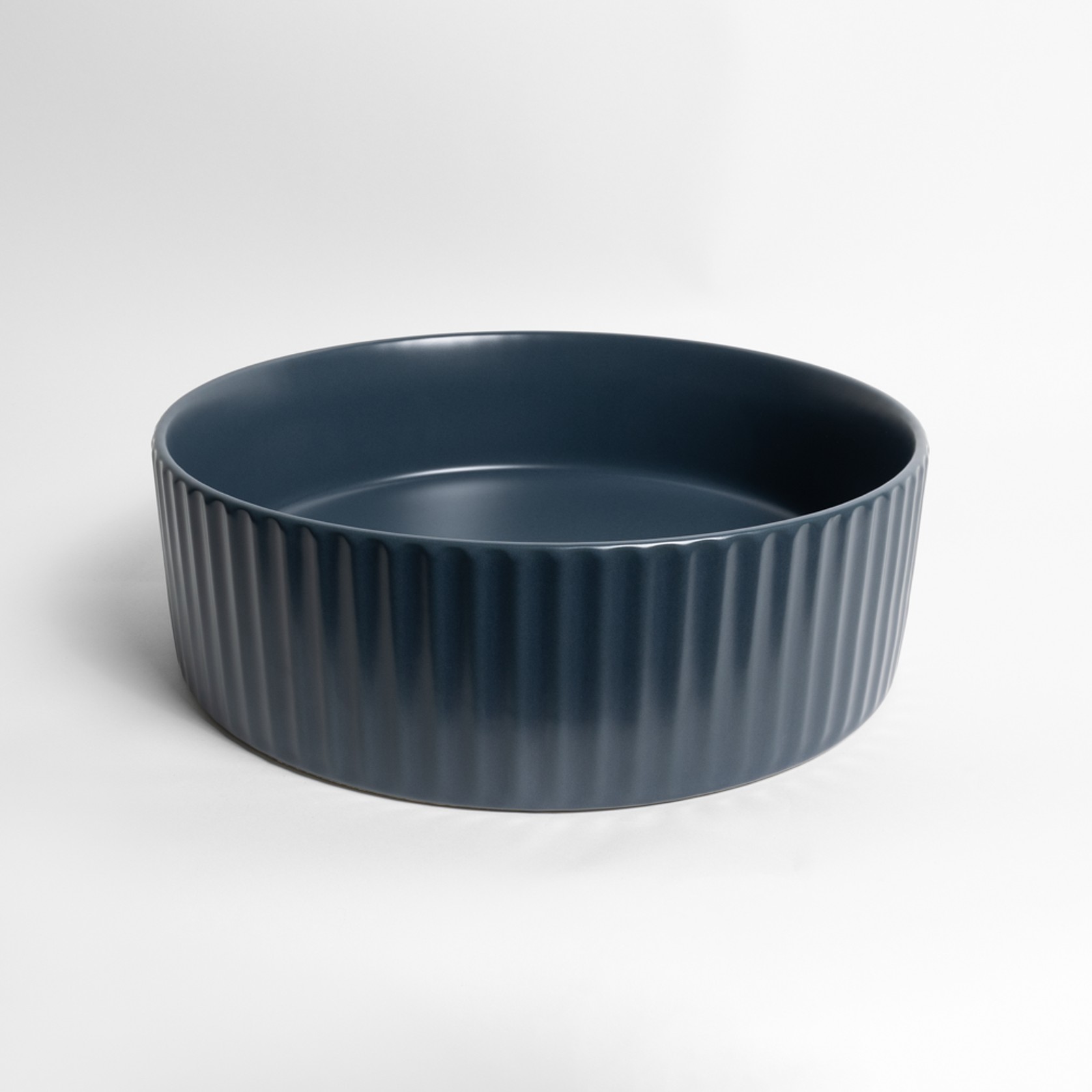 Camilla Fluted Matte Blue Basin gallery detail image