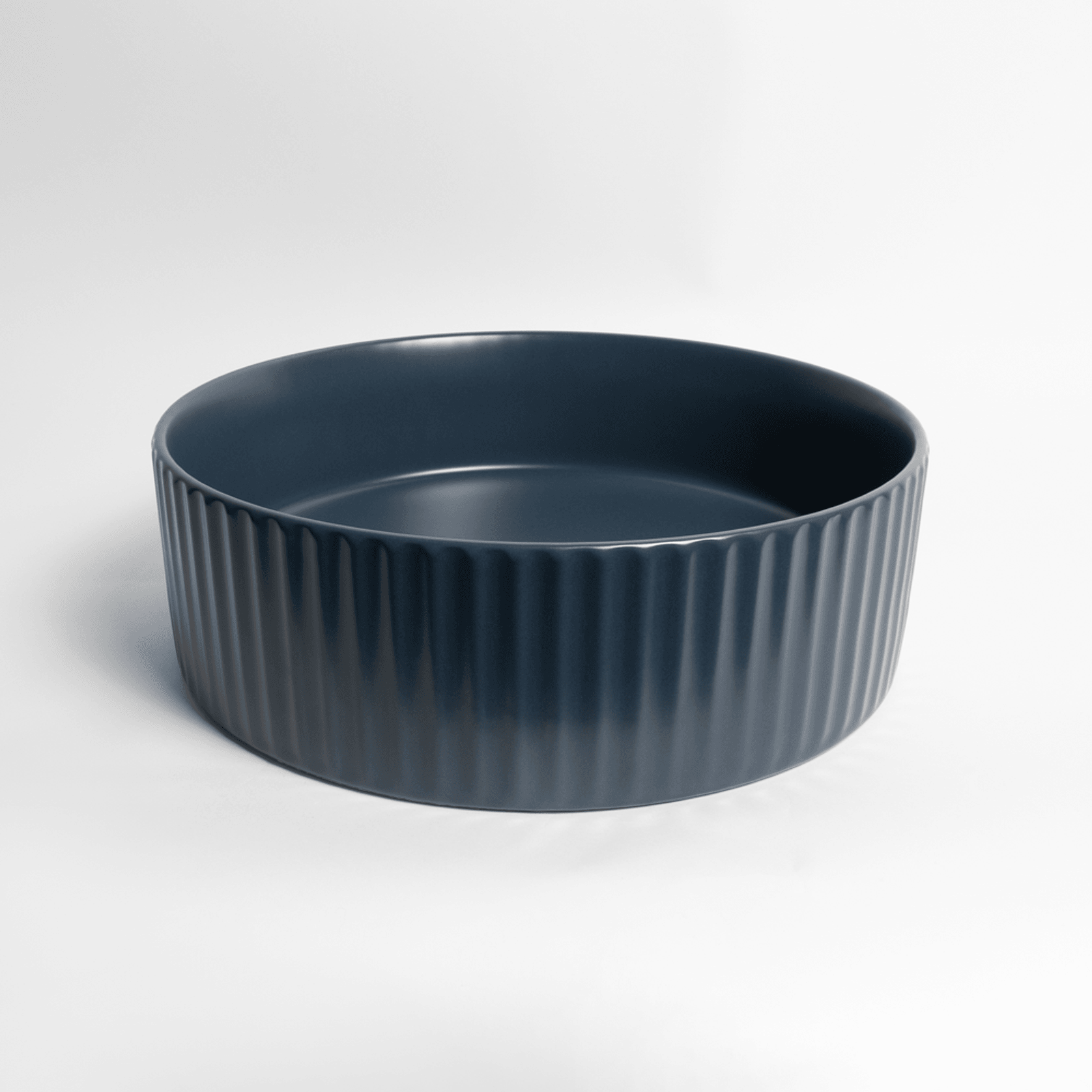 Camilla Fluted Matte Blue Basin gallery detail image