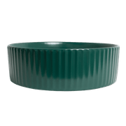 Camilla Fluted Matte Green Basin gallery detail image