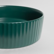 Camilla Fluted Matte Green Basin gallery detail image
