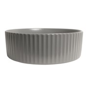 Camilla Fluted Matte Grey Basin gallery detail image