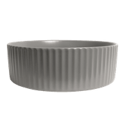 Camilla Fluted Matte Grey Basin gallery detail image