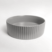 Camilla Fluted Matte Grey Basin gallery detail image