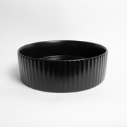 Camilla Fluted Matte Black Basin gallery detail image