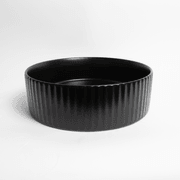 Camilla Fluted Matte Black Basin gallery detail image