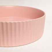 Camilla Fluted Matte Pink Basin gallery detail image